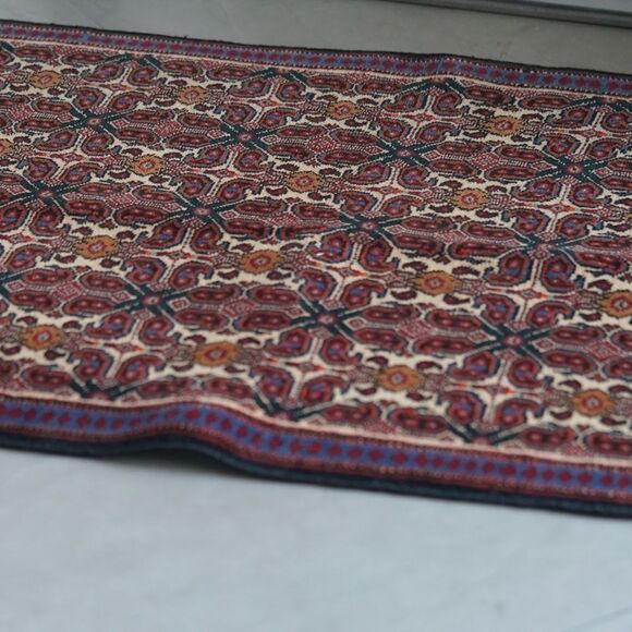 Unique Vintage Hand-Knotted Wool Rug | 3' x 2'4" | Turkish Prayer & Accent Rug | - Picture 3 of 10